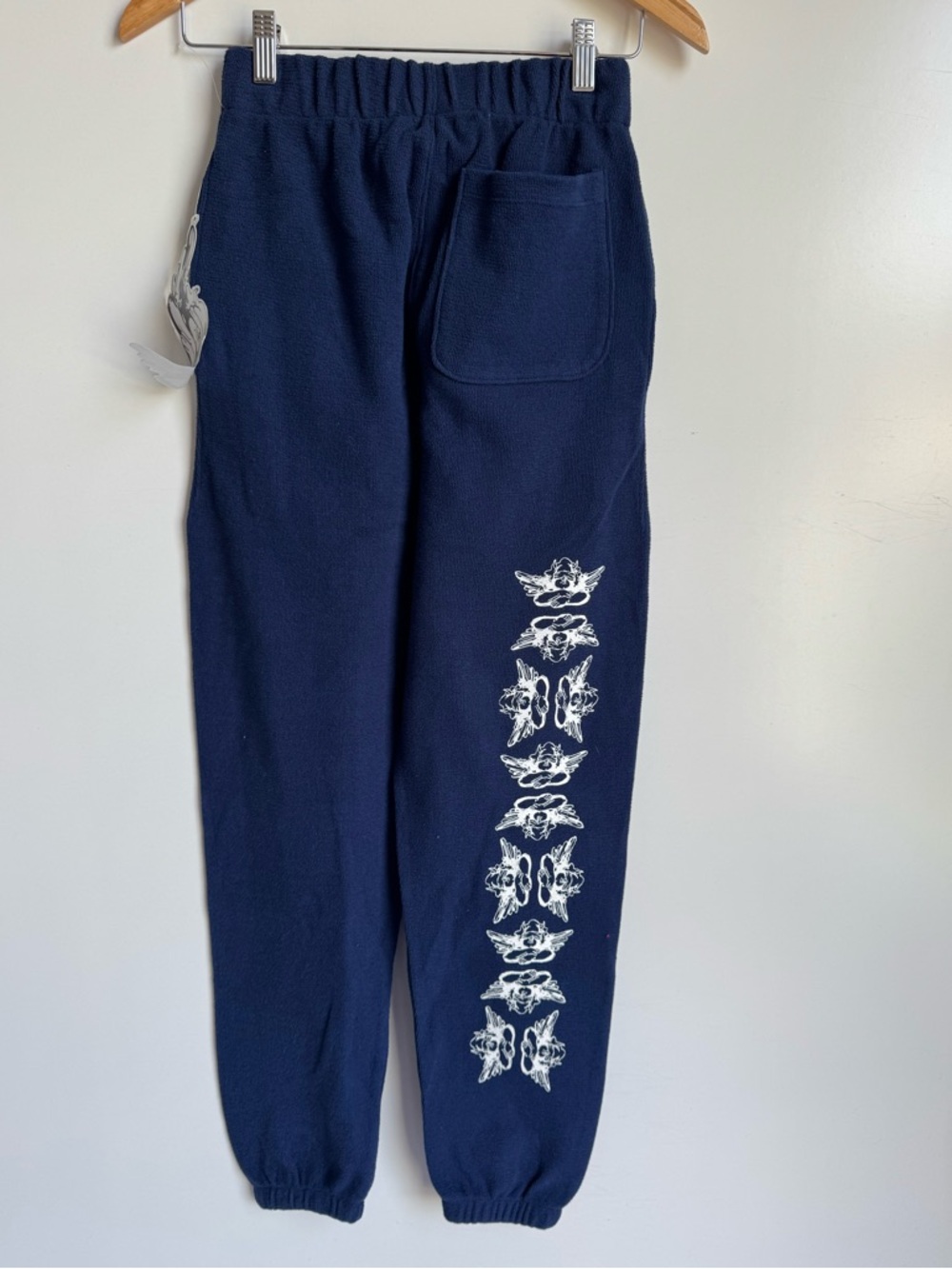 BOYS LIE PAMELA V3 MAC SLIM PANTS XS navy blue white cherubs NEW angel jogger - Picture 5 of 11